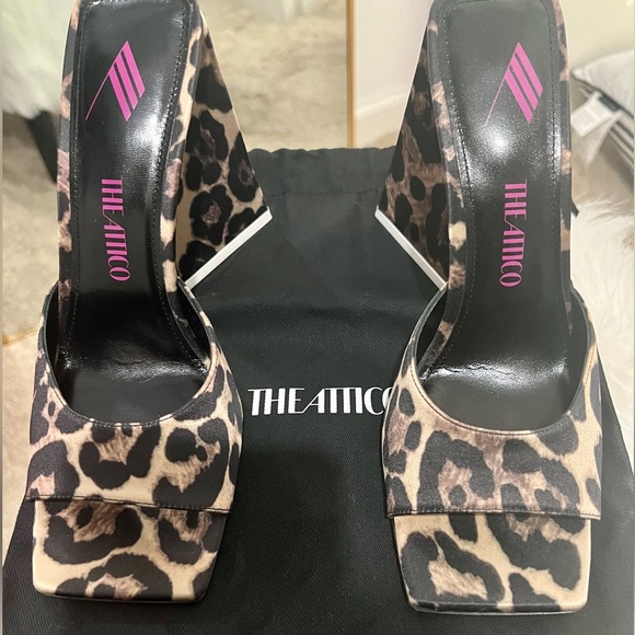 Leopard Devon Attico Pimps brand new in size 38 - Picture 2 of 4